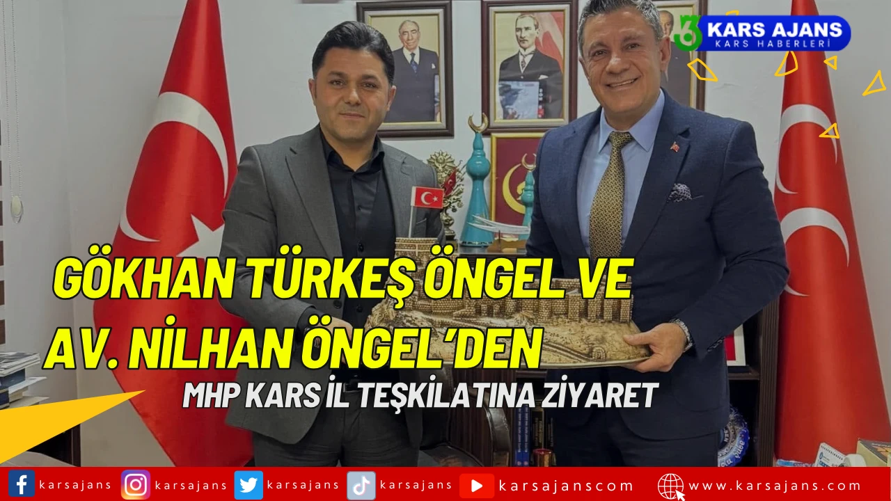 Gökhan Türkeş Öngel ve Av. Nilhan Öngel’den MHP Kars İl Teşkilatına Ziyaret