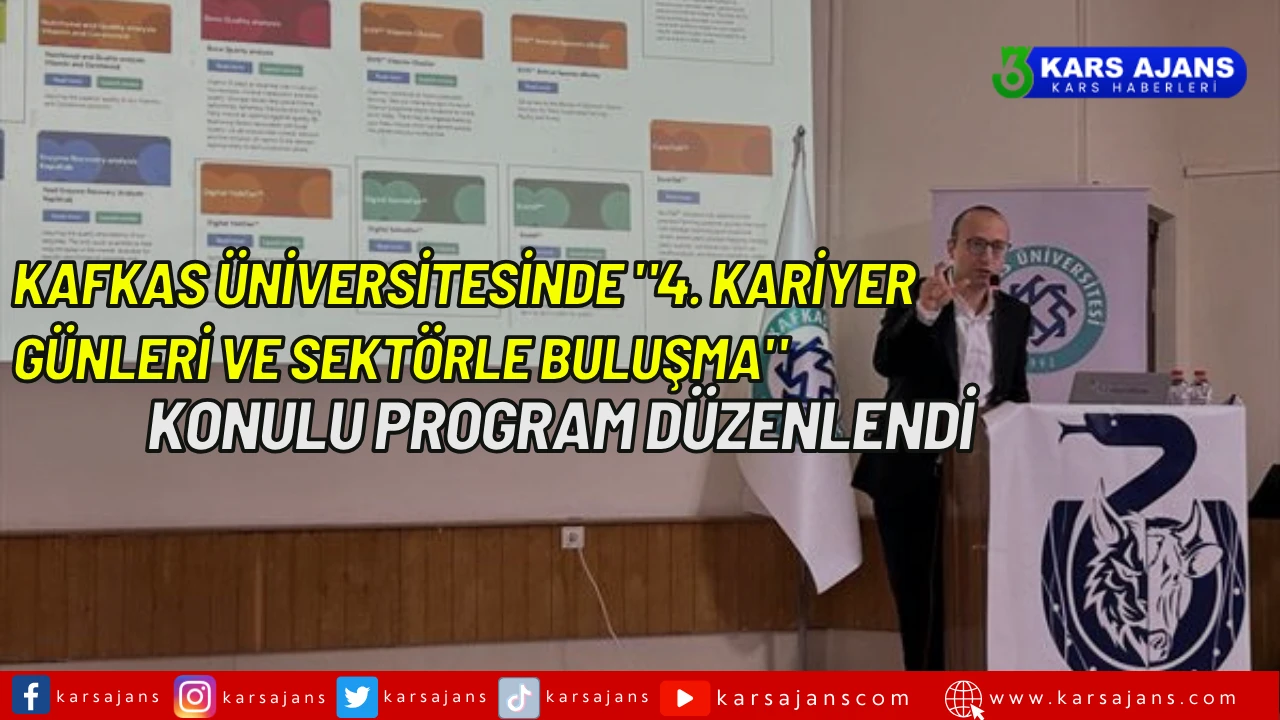 Kafkas Üniversitesi'nde Veterinerlik Fakültesi tarafından düzenlenen "4. Kariyer Günleri ve Sektörle Buluşma" Programı Değerli Bilgilerle Dolu!