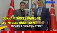 Gökhan Türkeş Öngel ve Av. Nilhan Öngel’den MHP Kars İl Teşkilatına Ziyaret