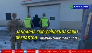 Jandarma Ekiplerinden Başarılı Operasyon: Aranan Şahıs Yakalandı