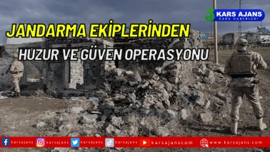 Jandarma ekiplerinden huzur ve güven operasyonu başlatıldı.