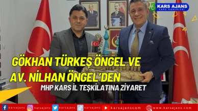 Gökhan Türkeş Öngel ve Av. Nilhan Öngel’den MHP Kars İl Teşkilatına Ziyaret