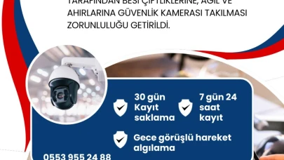 Tarım ve Hayvancılık Sektöründe Yenilik: Tarlalar ve Çiftlikler Güvenlik Kameralarıyla Donatılıyor!