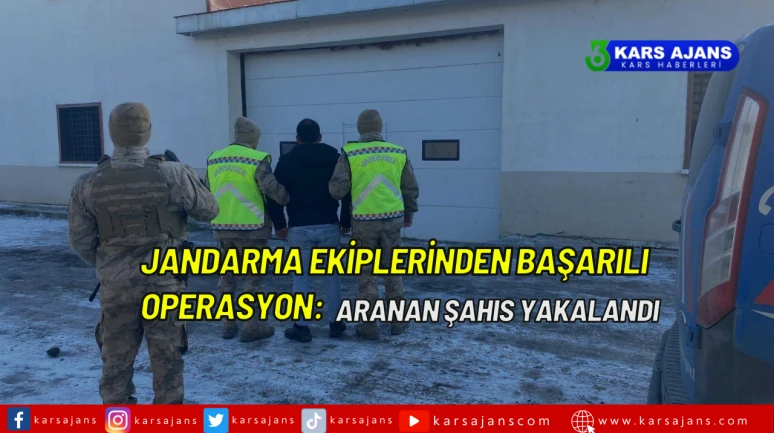 Jandarma Ekiplerinden Başarılı Operasyon: Aranan Şahıs Yakalandı